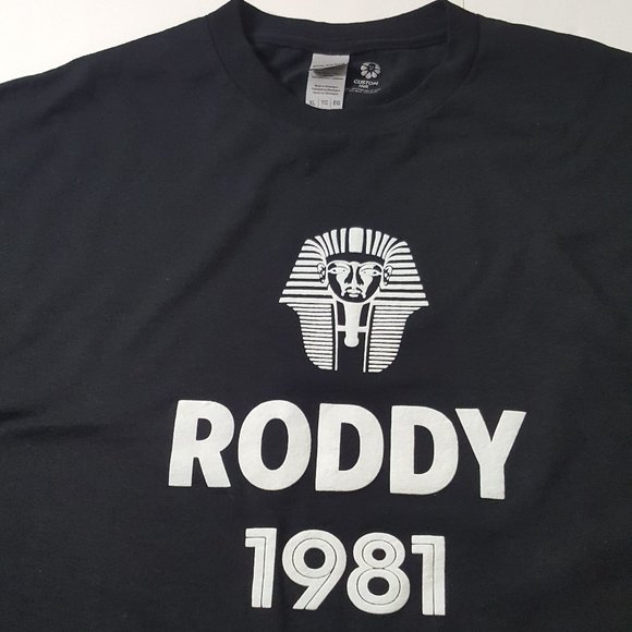 Men's GILDAN Vitage T - Shirts 1981  Size XL Black - Picture 5 of 6